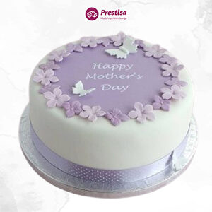Purple Blossom Cake - Fondant Cake - Tangerang - 1