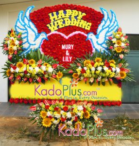 Jual Bunga Papan Wedding Di Kota Surabaya