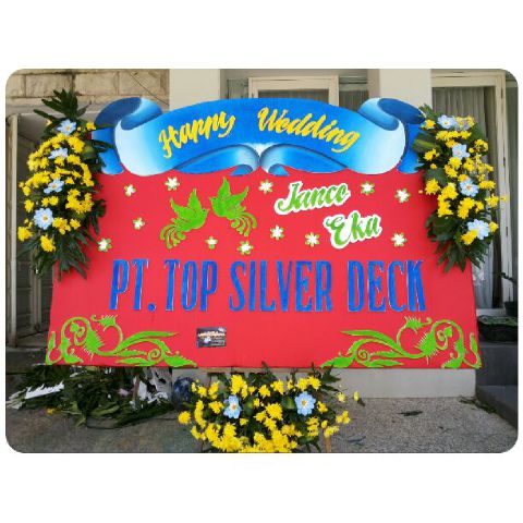 Jual bunga happy wedding pelayanan tepat waktu di kebumen jawa tengah