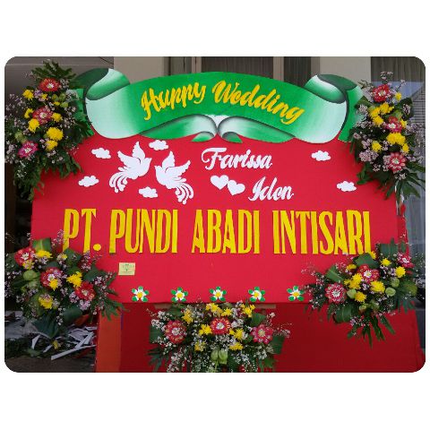 online bunnga papan happy wedding terpercaya di banjar negara jawa tengah