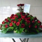 jual bunga meja congratulations di tangerang