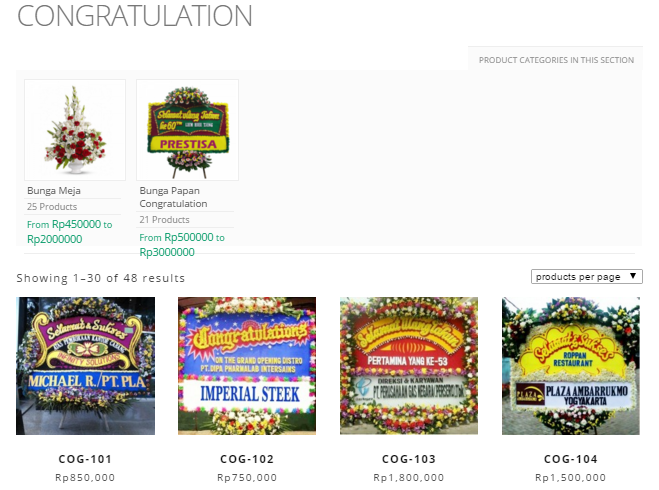 bunga congratulation