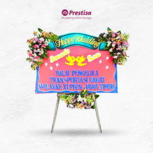 KARANGAN BUNGA PAPAN WEDDING – SURABAYA – 3