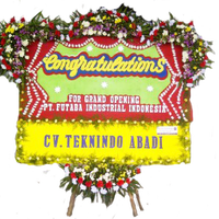 Jual Rangkaian Bunga Papan Congratulation Di Surabaya