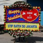 pesan bunga papan wedding dikecamatan pontianak utara dikota pontianak (BPW-78)