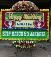 Toko Bunga Papan Wedding Fresh dan Murah di Kelapa Gading Selatan Kecamatan Pulo Gadung (BPW-122)