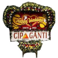 Jual Rangkaian Bunga Papan Wedding Di Kota Surabaya