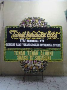pesan standing flower duka cita di kabupaten bandung barat