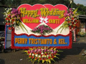 jual bunga papan wedding di kabupaten bandung barat