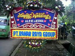jual bunga papan wedding di kabupaten subang