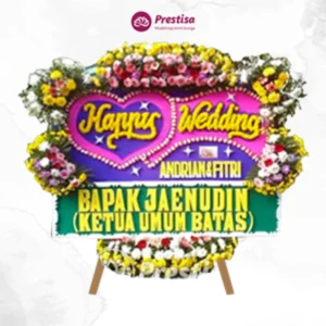 KARANGAN BUNGA PAPAN WEDDING – BEKASI – 3