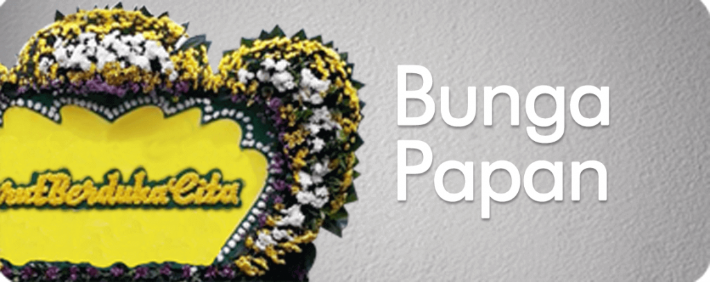 Banner Bunga Papan Duka Cita