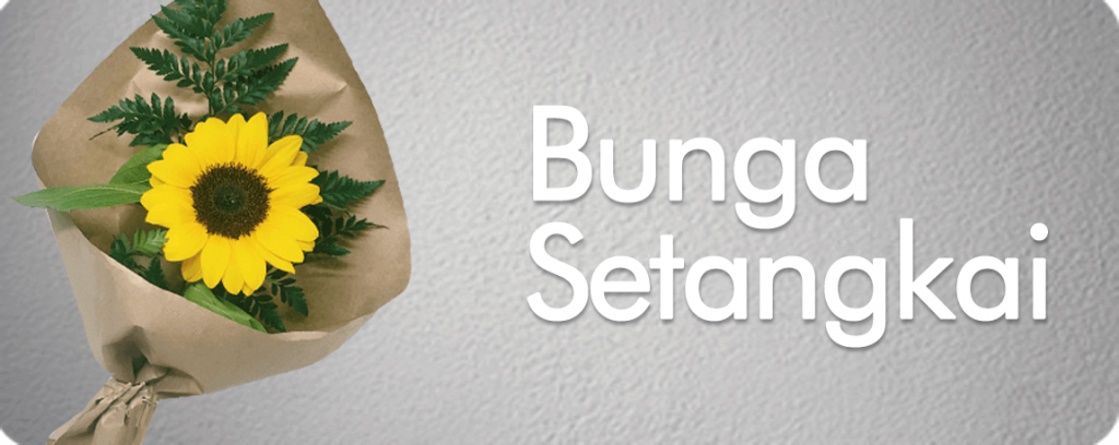 banner bunga setangkai