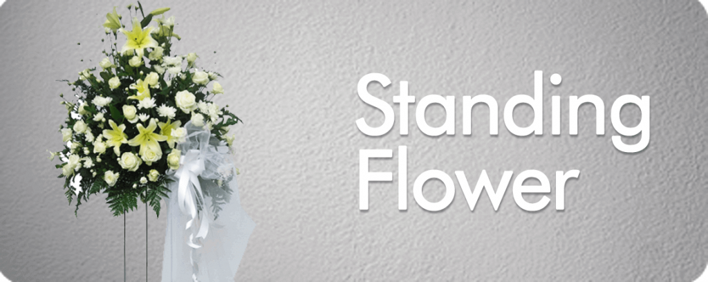 banner standing flower