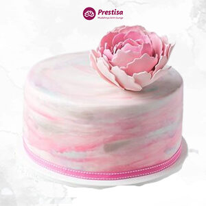 Pinky Rose - Fondant Cake - Tangerang - 6