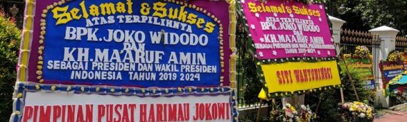 Karangan Bunga Jokowi Maruf