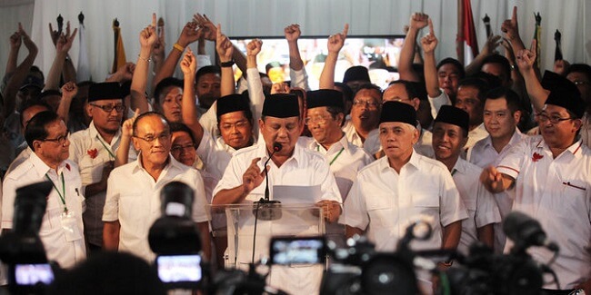 Prabowo Deklarasi Kemenangan