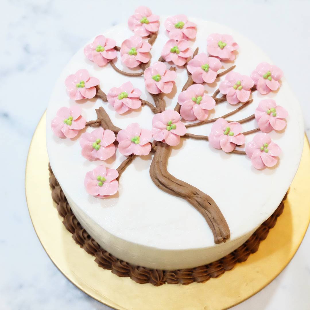 Cherry Blossom Flower Cake Pesan Online Delivery Indonesia Prestisa
