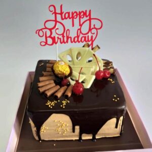 Choco Drip Square Cake Surabaya