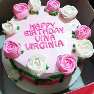 Pink Flower Cake Bali