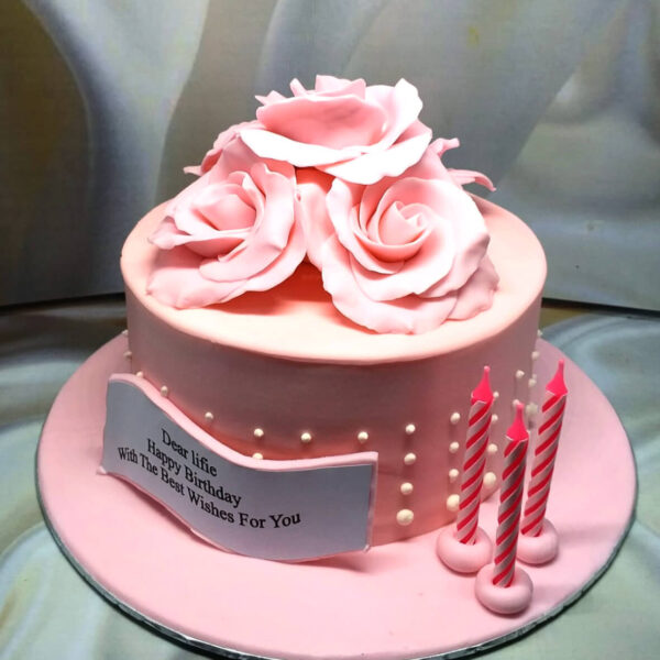 Pink Flower Cake Tangerang