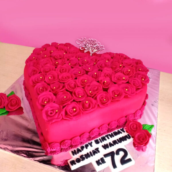 Pink Heart Cake Bekasi