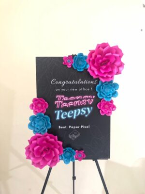Paper Flower Board - Congratulation 14