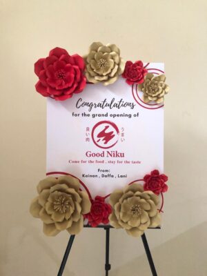 Paper Flower Board - Congratulation 7