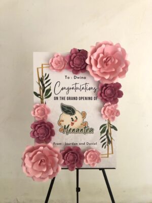 Paper Flower Board - Congratulation 9