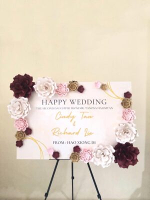 Paper Flower Board - Wedding 2