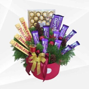 VASE FLOWERS WITH SNACKS PM-1753