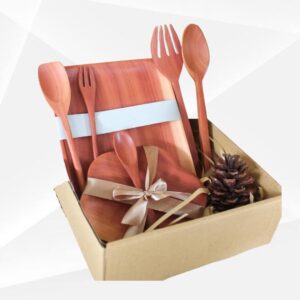 PARCEL PERALATAN MAKAN KAYU - WOODEN CUTLERY HPC-84