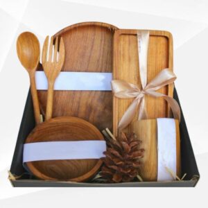 PARCEL PERALATAN MAKAN KAYU - WOODEN CUTLERY HPC-93