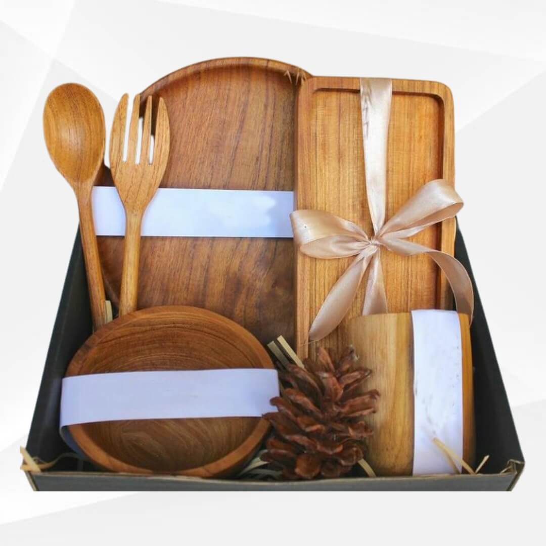 PARCEL PERALATAN MAKAN KAYU - WOODEN CUTLERY HPC-93