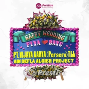 KARANGAN BUNGA PAPAN -WEDDING -JAKARTA -3