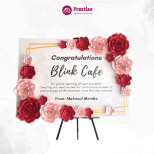 Karangan Bunga Papan Kertas - Padang - 308