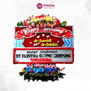KARANGAN BUNGA PAPAN – WEDDING-MEDAN - 3