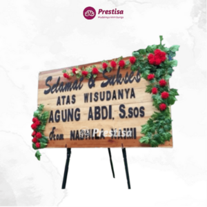 Karangan Bunga-Bunga Papan kayu-Palembang -161