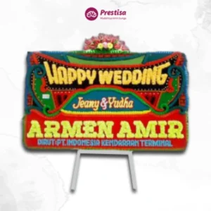 Karangan Bunga Papan – Wedding – Padang – 1