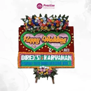 KARANGAN BUNGA PAPAN – WEDDING – MEDAN – 2