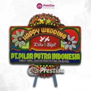 Karangan Bunga Papan – Wedding – Padang – 3