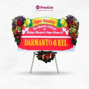 KARANGAN BUNGA PAPAN WEDDING - MADIUN 4