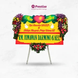 KARANGAN BUNGA PAPAN WEDDING - MADIUN 1
