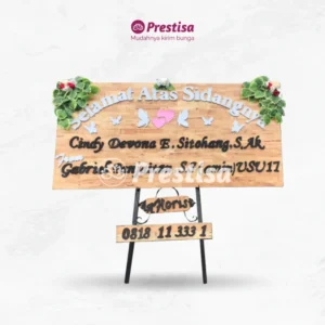 KARANGAN BUNGA PAPAN KAYU – TEGAL – 1