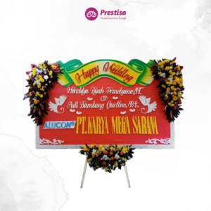 Karangan Bunga Papan Wedding - Jember - 5