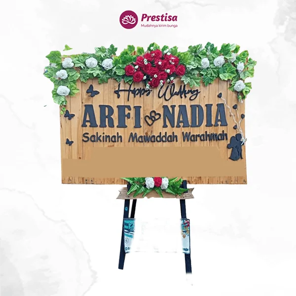 KARANGAN BUNGA PAPAN KAYU – MALANG – 4