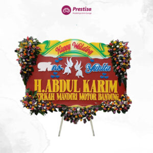 Karangan Bunga Papan Wedding - Malang - 3