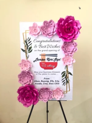 Karangan Bunga – Bunga Papan Kertas – BOYOLALI – 4