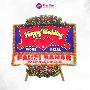 Karangan Bunga Papan Wedding – Pangkal Pinang – 1