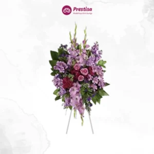 KARANGAN BUNGA – ROMANTIC IN LILAC STANDING FLOWER – BANDUNG – 1